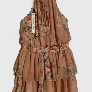 (New With Tags) Flowery Pink Dress